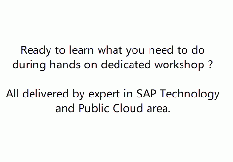 SAP / Cloud dedicated training